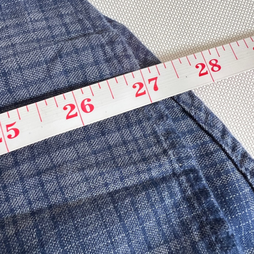 Banana Republic Navy Checkered Button-Down Shirt – Untucked Fit - Picture 6 of 6